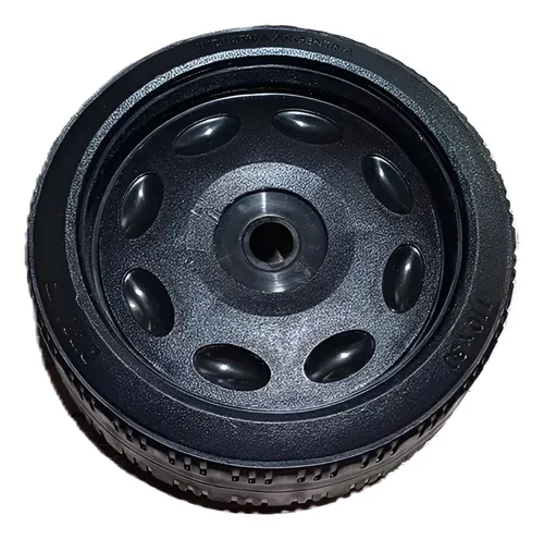 RUEDA CORTADORA CESPED NEGRA 180