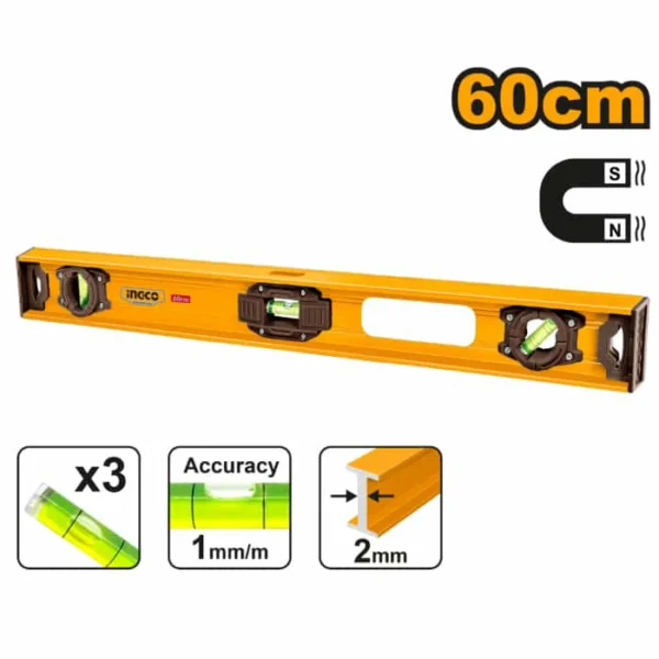 NIVEL ALUMINIO INGCO 60CM HSL28060